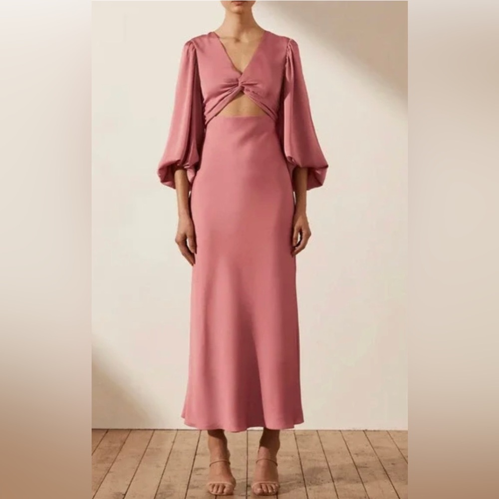 Shonda Joy Dusty Rose Cocktail Dress